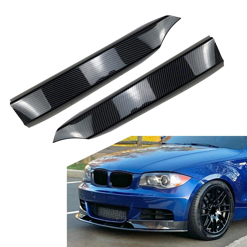 Front Bumper Side Spoiler Lip Protector For BMW 1 Series E82 E88 M-Tech 2008-13
