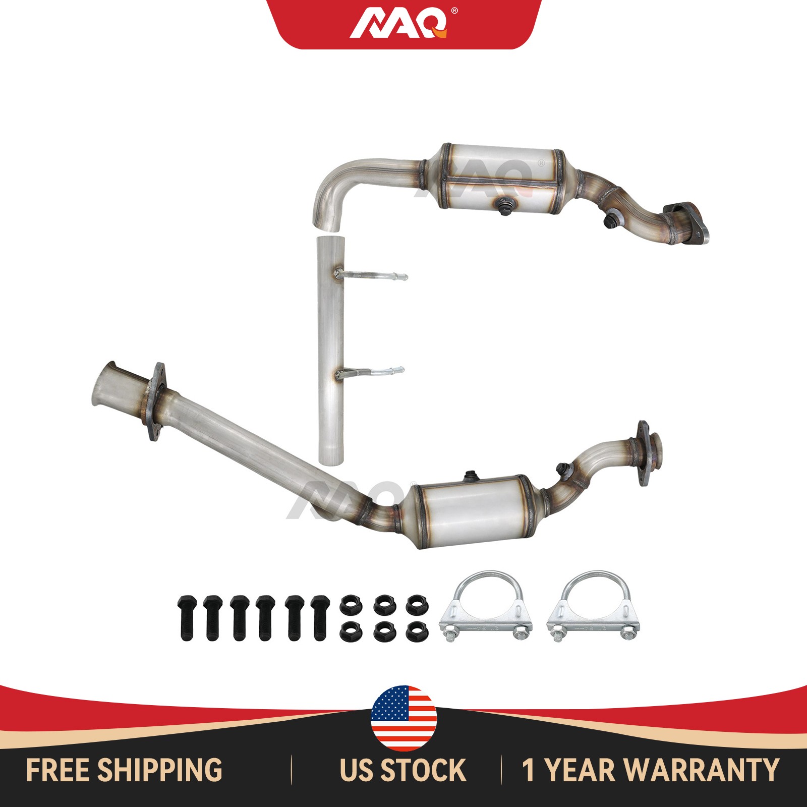 2pcs Front Left & Right Catalytic Converter for Ford F-150 2009-2010 V8 4.6L