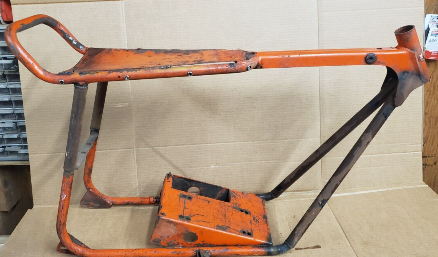 1970s VINTAGE SPEEDWAY Shrike MINI BIKE Frame Rare  butcher bird