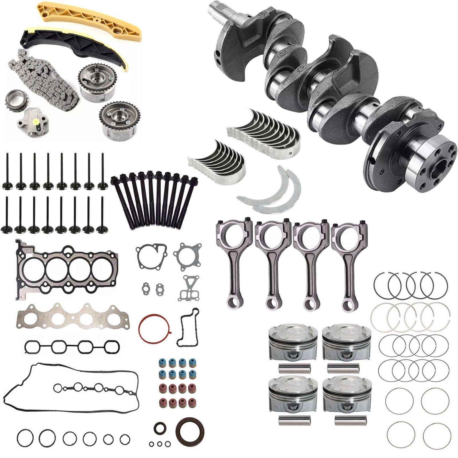 New G4FD Engine Rebuild Overhaul Crankshaft Kit 23110-2B610 for Hyundai Kia 1.6L