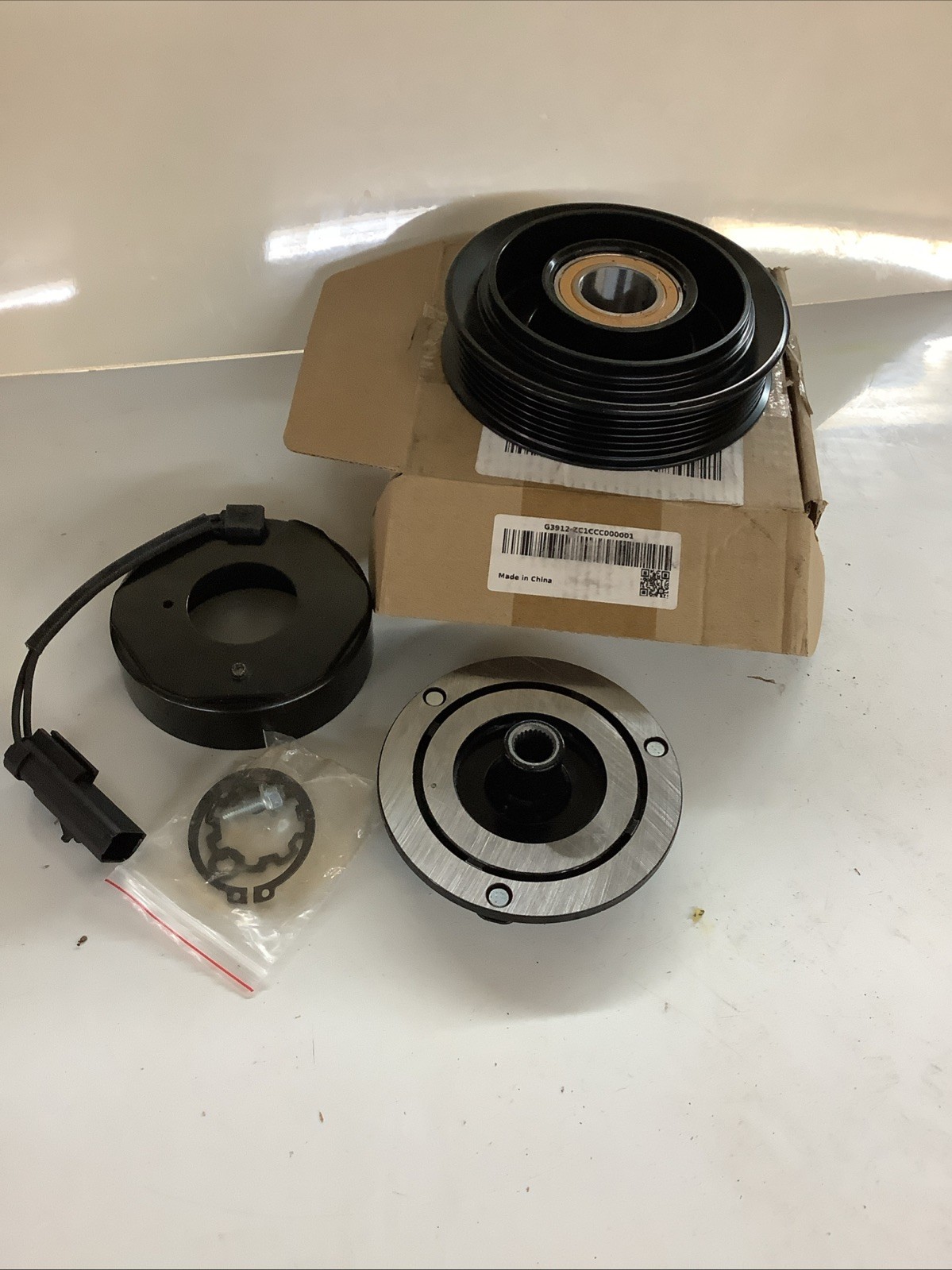 A/C Compressor Clutch Repair Kit Pulley Coil Hub 30BD5222DUK Bearing NOS