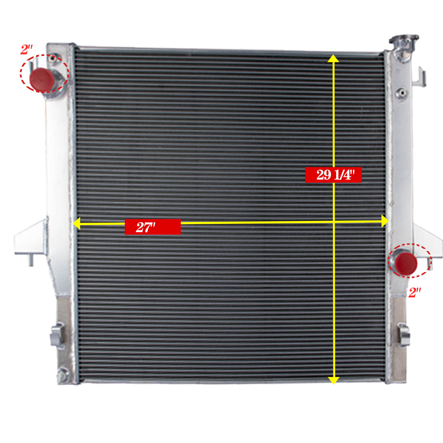 3 Row Aluminum Radiator For 2003 2004-2009 Dodge Ram 2500 3500 5.9L 6.7L CUMMINS