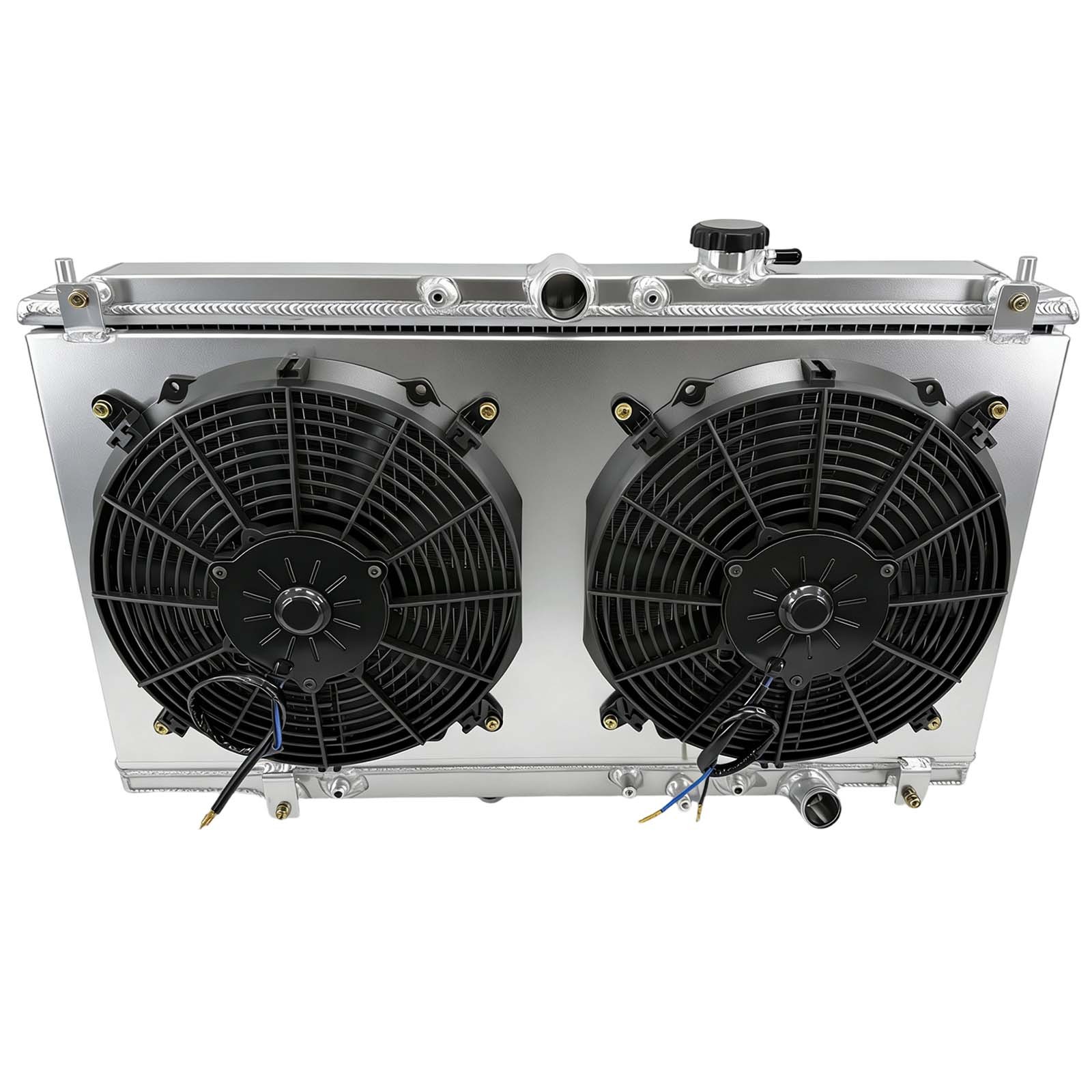 For Acura Honda CL Accord Prelude L4 94-01 AT Aluminum Radiator+Fan Shroud 1494