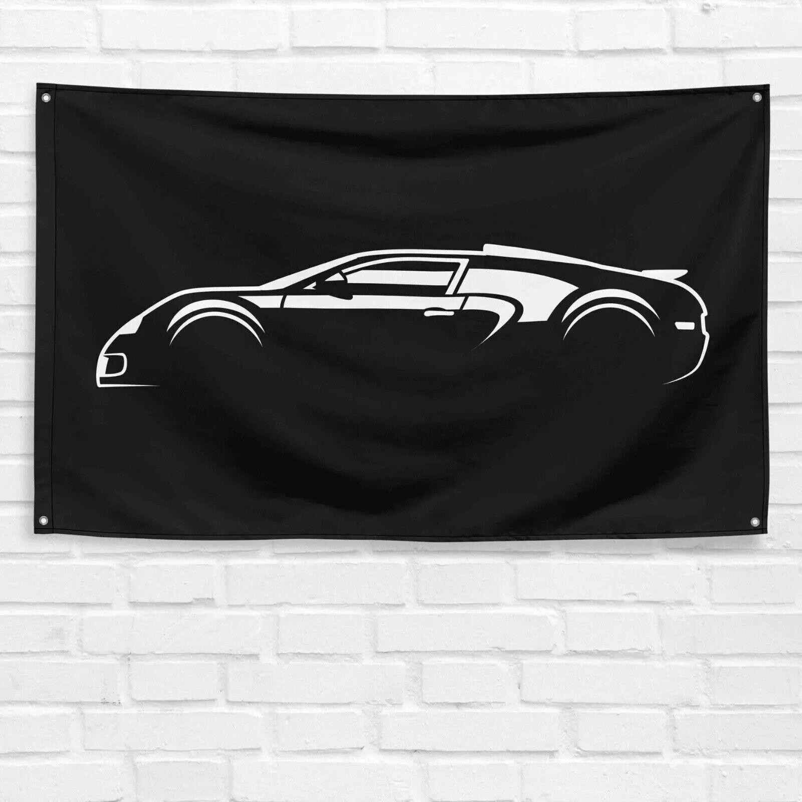 Bugatti Veyron 16.4 Grand Sport Enthusiast 3x5 ft Flag Dad Gift Banner