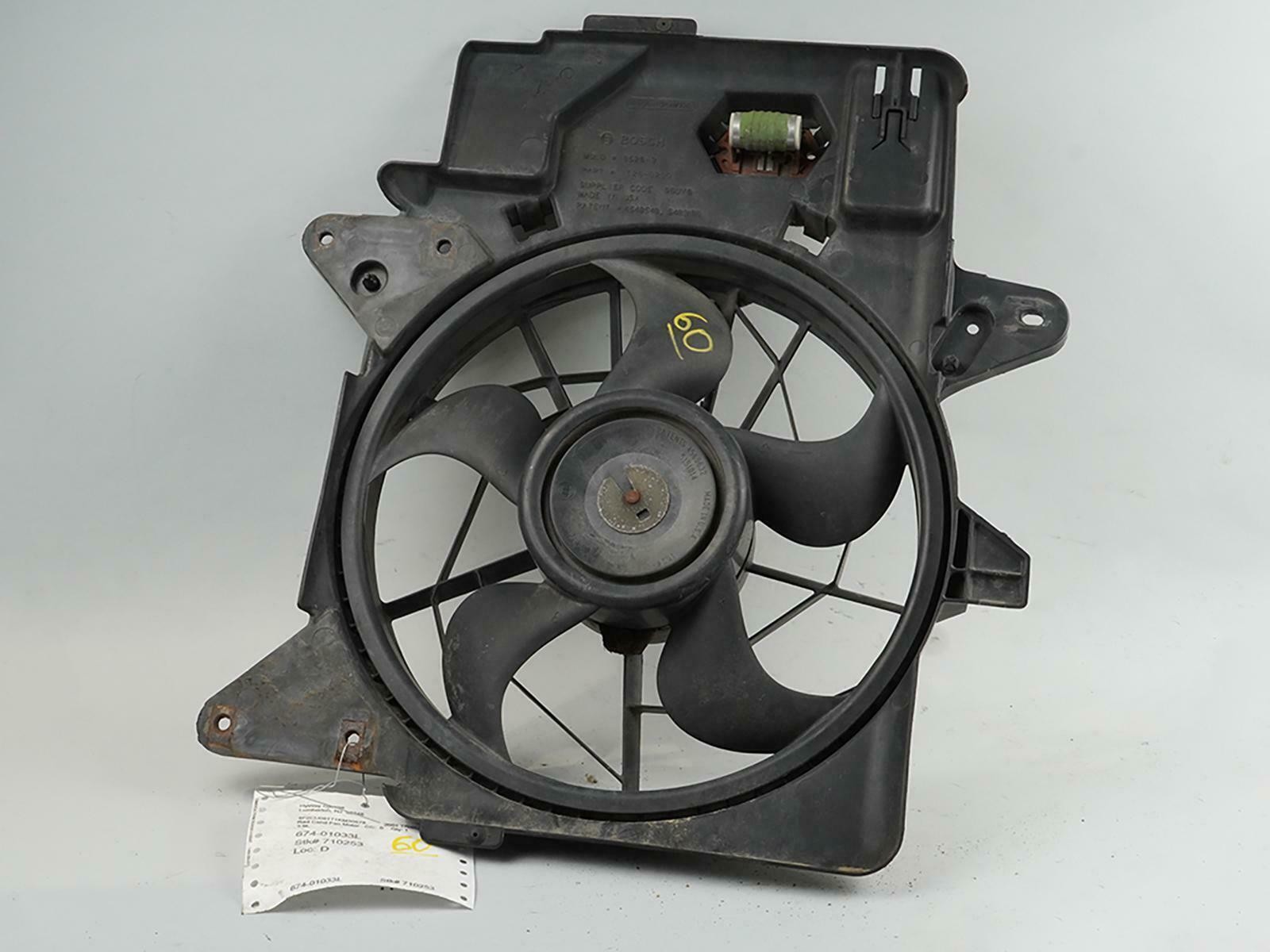 01-04 Mazda Tribute 3.0 Liter Electric Fan Cooling Motor Radiator Left OEM