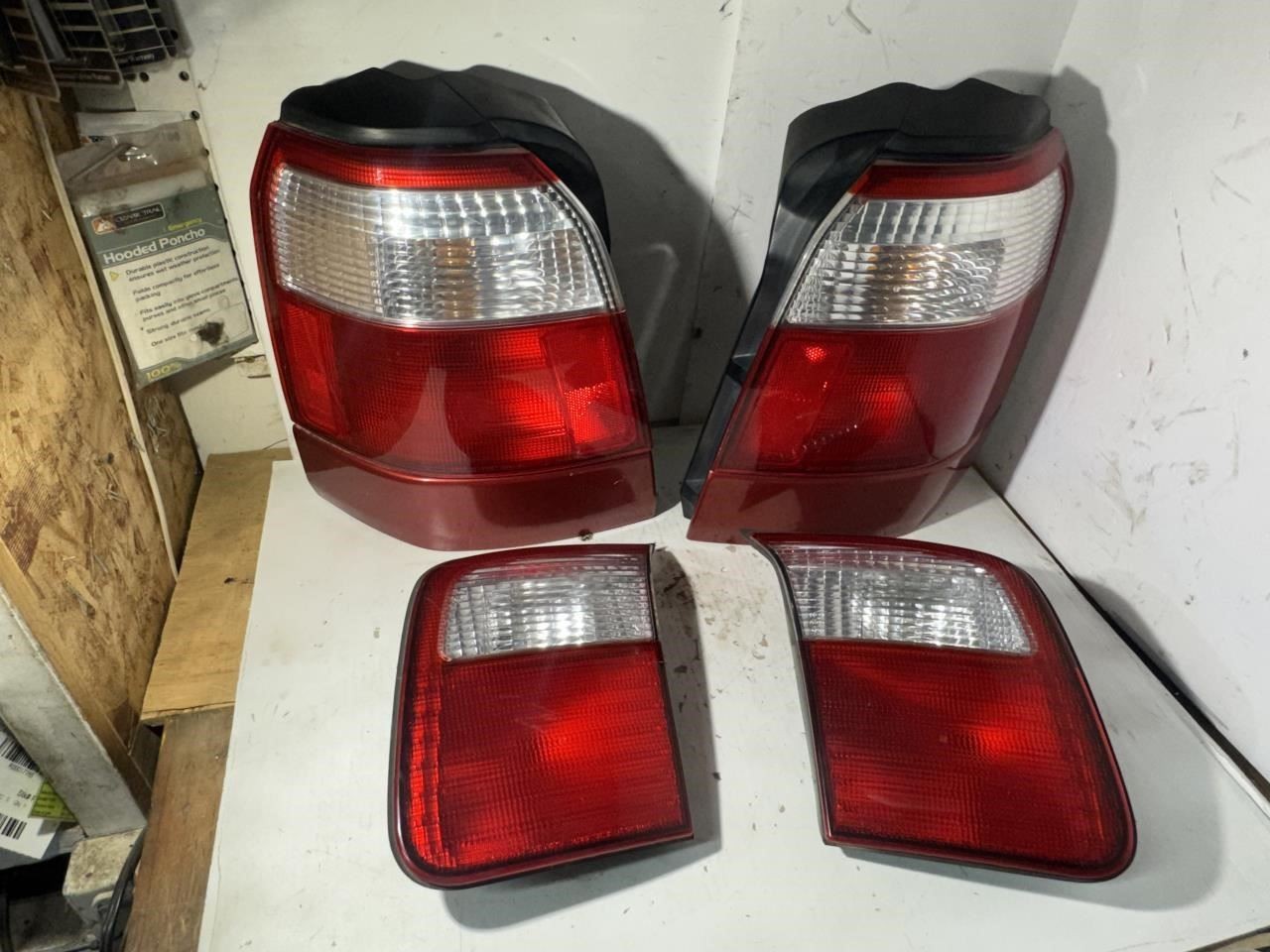 2001-2002 Subaru Forester OEM Tail Light Set (4 Pcs) LH + RH Hatch And Quarter