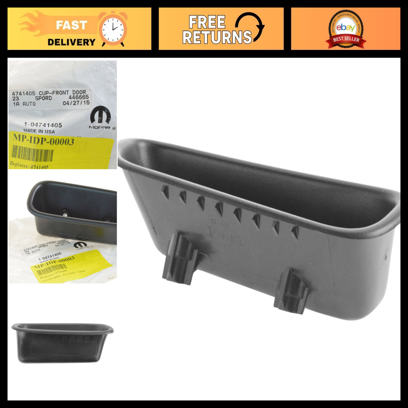 Front Left Interior Door Pull Handle Driver Side for 1994-2001 Dodge Ram 1500, 2 Front Left Interior Door Pull Handle Driver Side for 1994-2001 Dodge Ram 1500, 2
