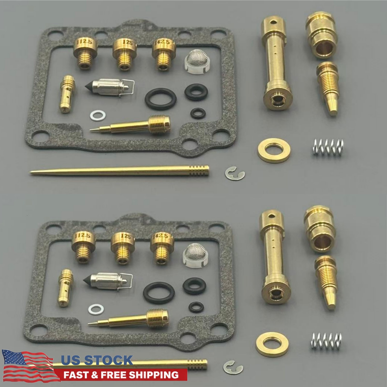 2 KITS Carburetor Carb Rebuild Kit for Yamaha 80-82 XS400 XS 400