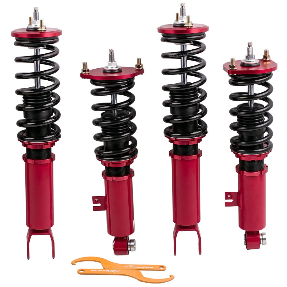 24 Level Damper Adjustable Coilovers Shocks Kit For Nissan 300ZX Z32 90-96