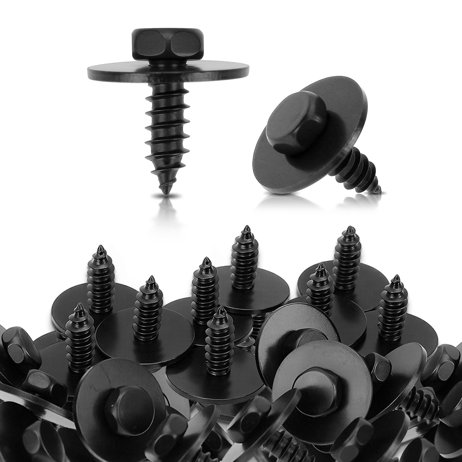 30x Hex Head Metal Screw 4.8 X 16mm Bumper Engine Cover For BMW E46 E60 E83 E90