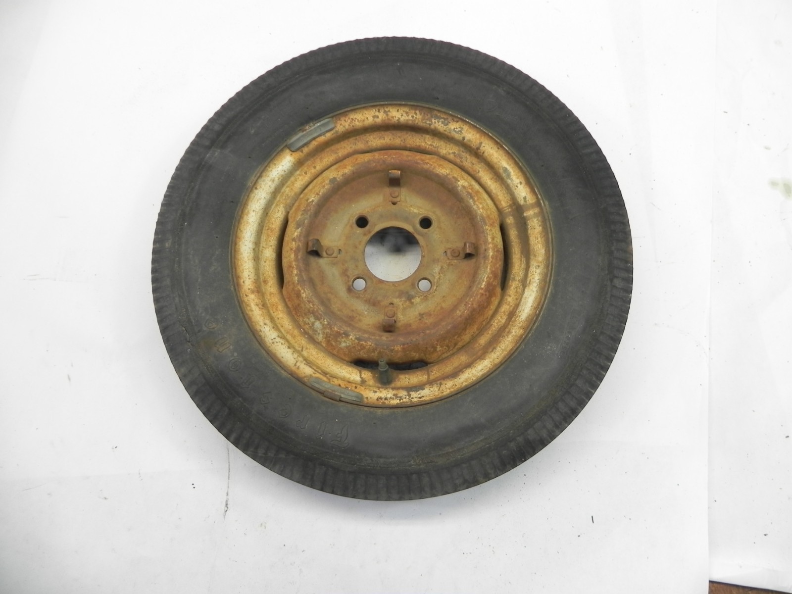 1956-60 BERKELEY SPORTS CAR WHEEL ORIGINAL 4X110MM 13 X 4 RIM NO HUBCAPS USED