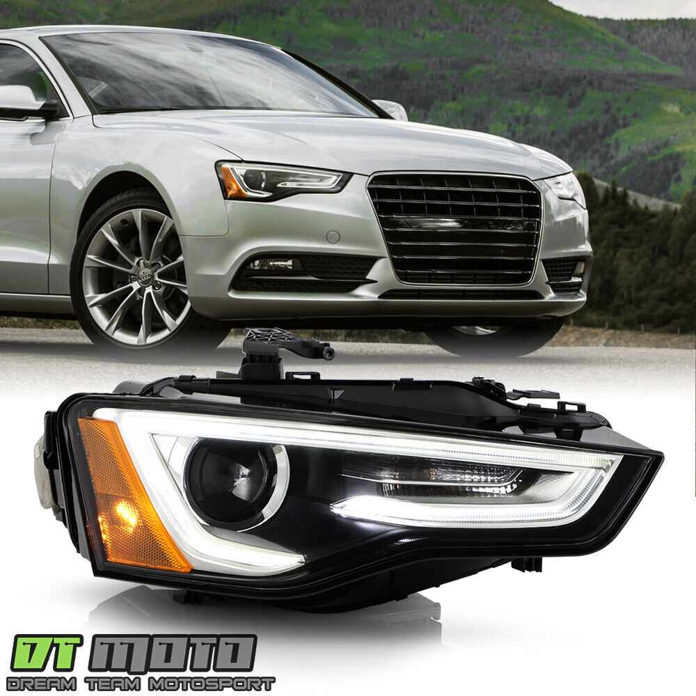 2013-2017 Audi A5 S5 [HID/Xenon w/o AFS] LED DRL Projector Headlight - Passenger