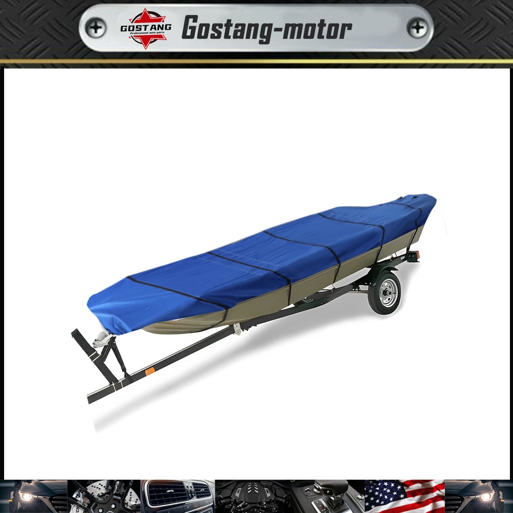 12ft 14ft 16ft 18ft For Jon Boat Cover L Beam Width Up to 75inch 210D BLUE