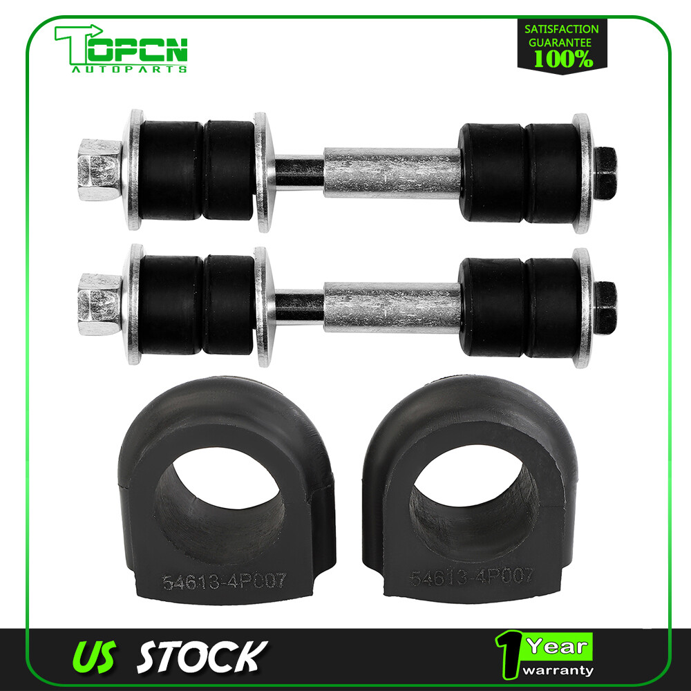 4pc Front Sway Bar Link & Bushing Kit For 2000 2001 2002 2003 2004 Nissan Xterra
