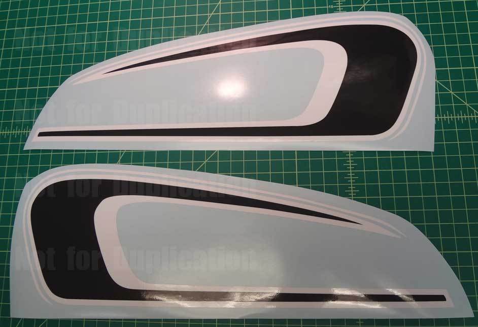 75' 1973-1976 CB360 2pc FUEL TANK vintage Decals Graphics Stickers 73' 74' 