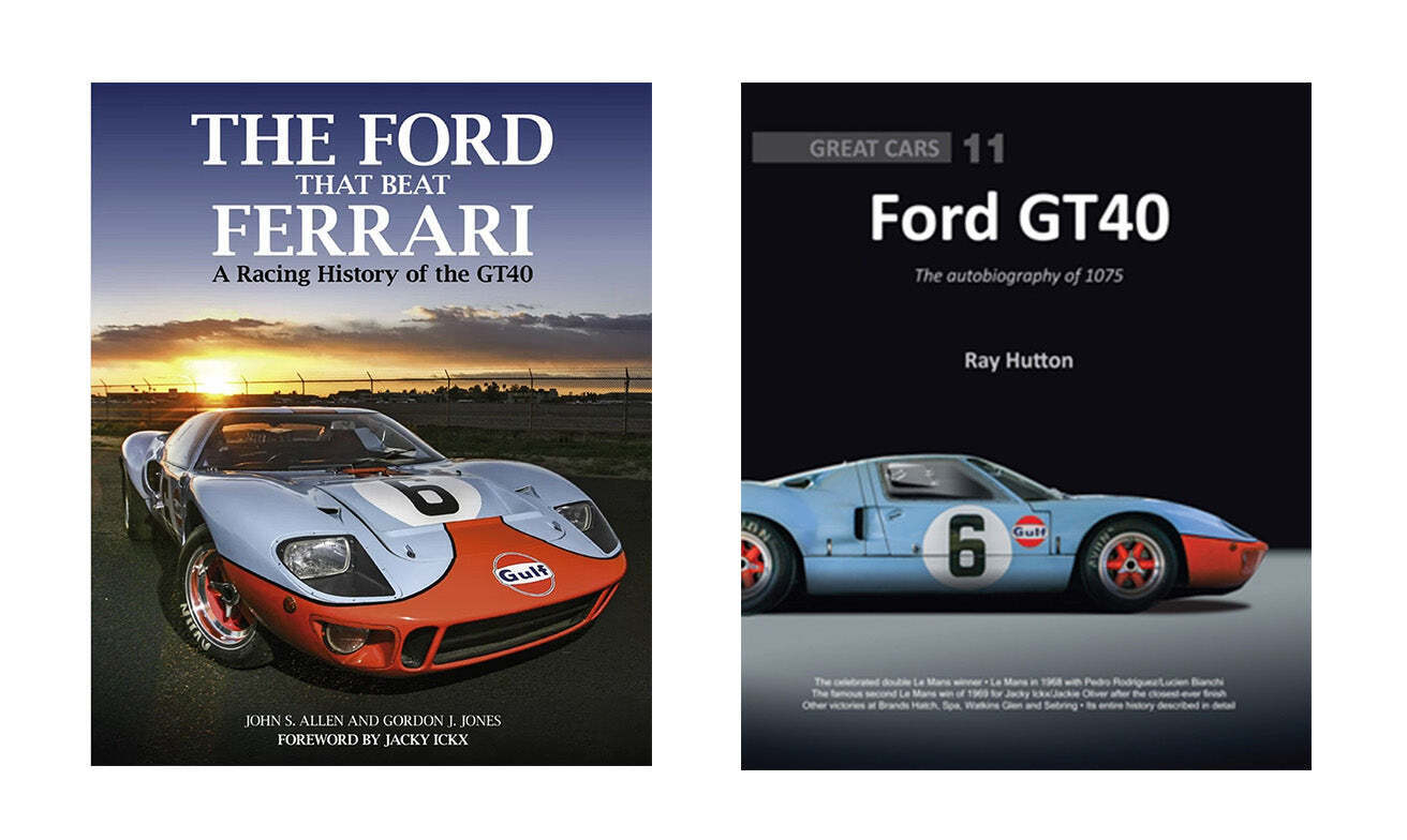 Ford GT40 The Ford that Beat Ferrari & Autobiography Of 1075 TWO BOOK SET