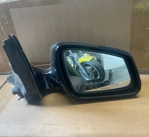 2011-2012 BMW 550i Driver Side View Power Door Mirror Black OEM