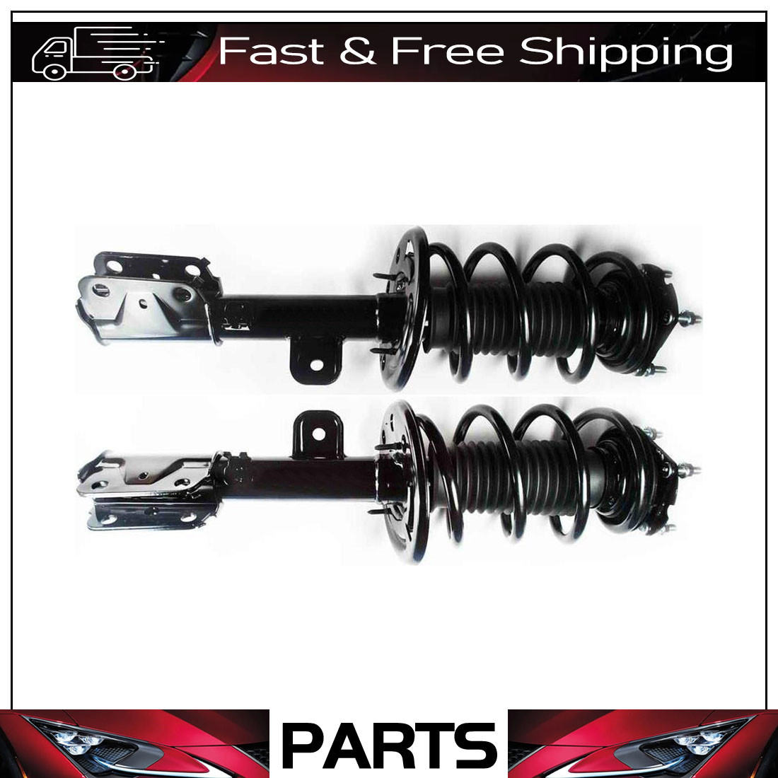 Pair (2) FCS Complete Front Struts Assembly Fits 2011 2012 Ford Explorer AWD