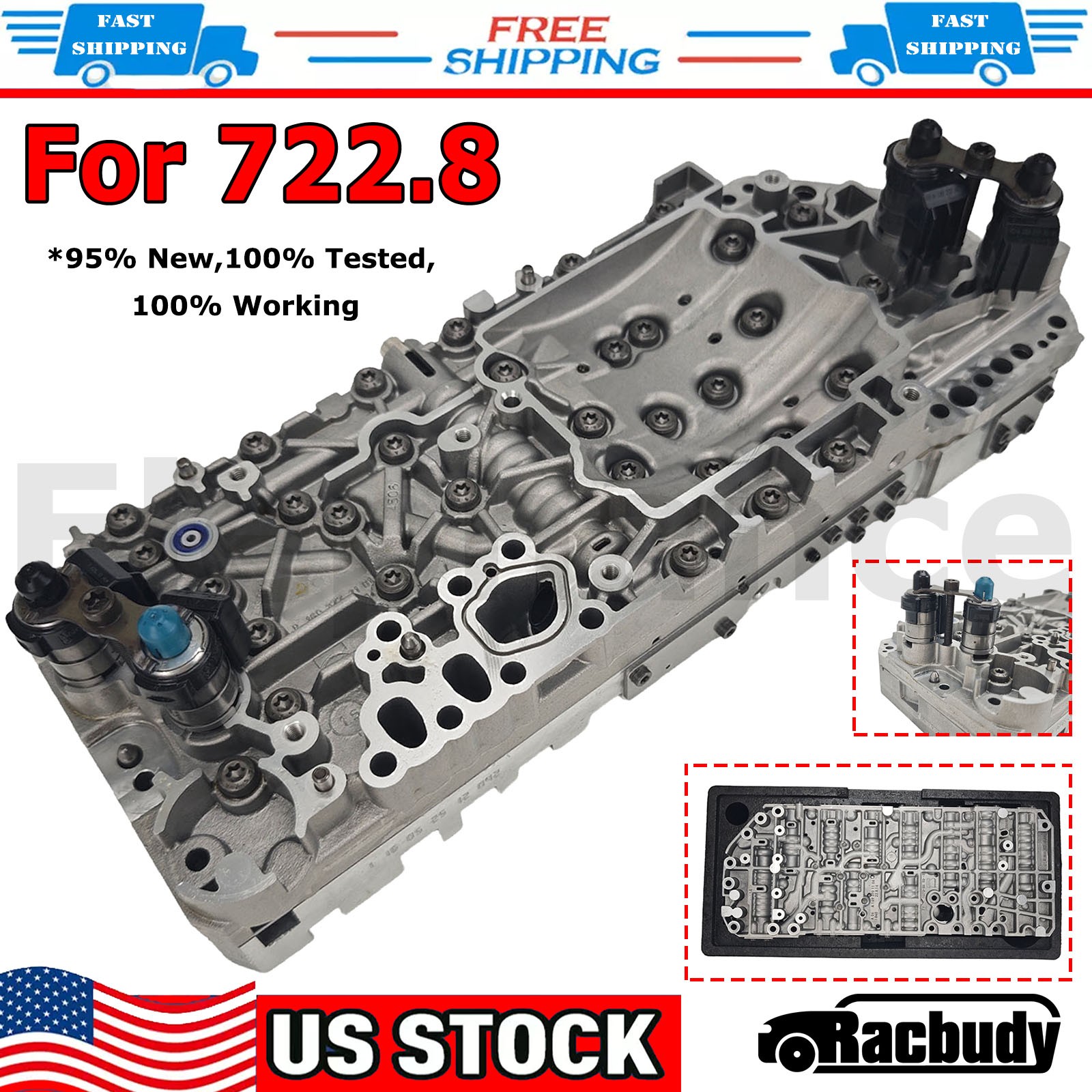 722.8 Transmission Valve Body w/ Solenoids Kit for 04-11 Mercedes Benz W169 W245