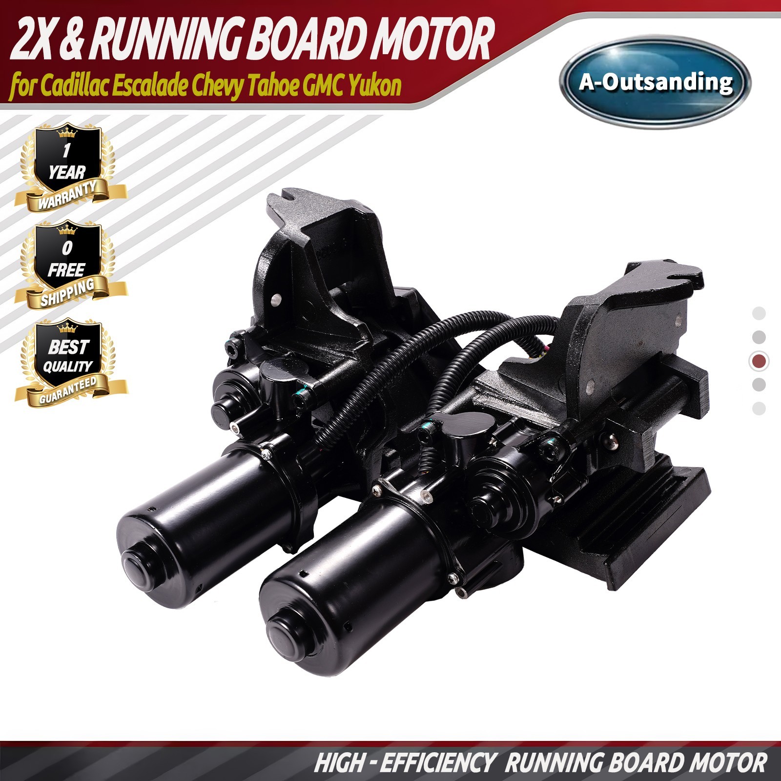 2x Power Running Board Motor for Cadillac Escalade, Chevy  GMC, Yukon 2007-2014