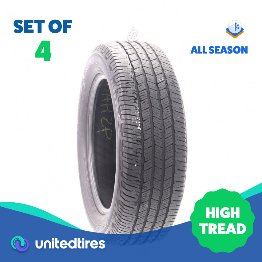 Set of (4) Used 245/60R20 Michelin Defender LTX M/S 2 111H - 8-8.5/32