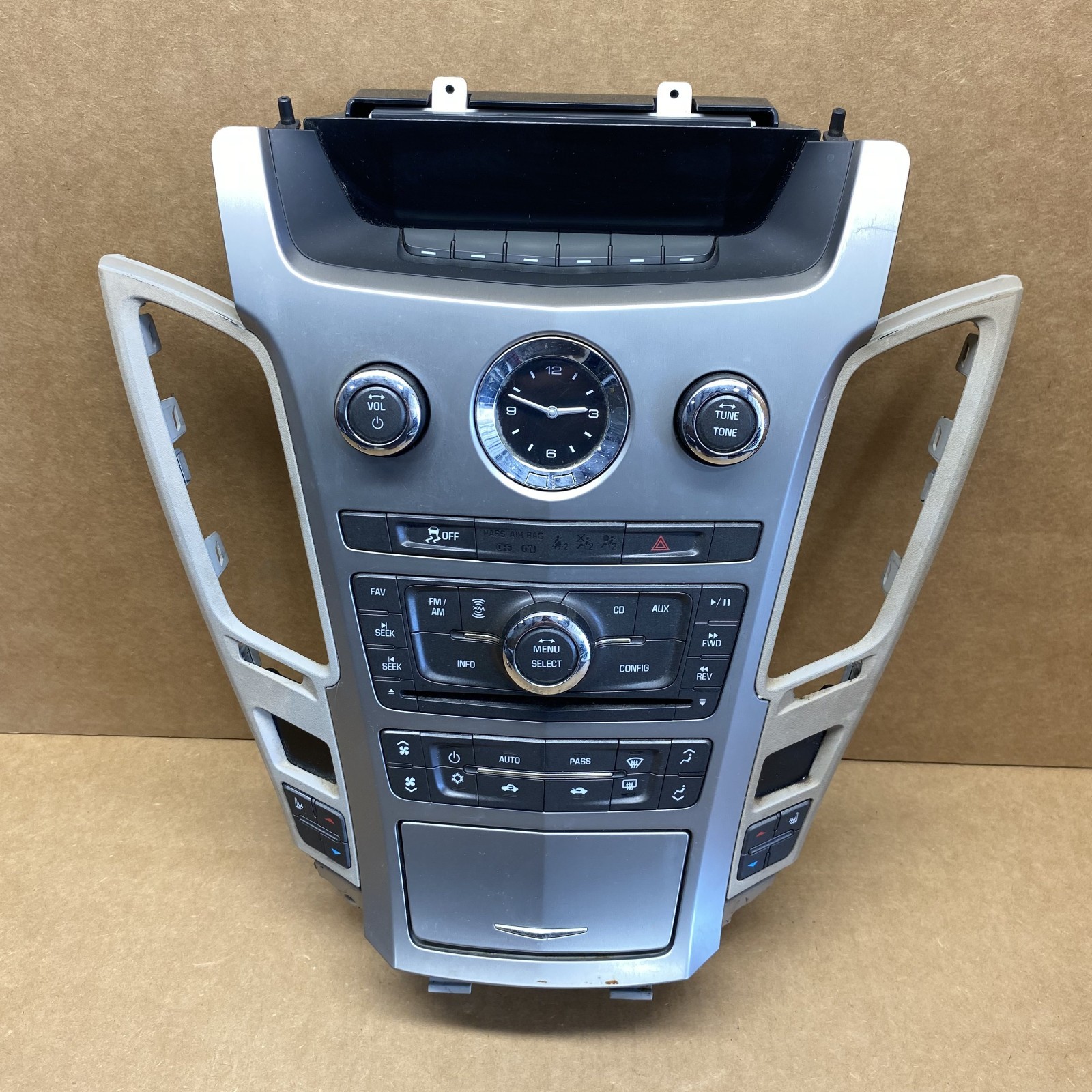 2009-2013 Cadillac CTS Radio Climate Control Panel Bezel 22748644 OEM