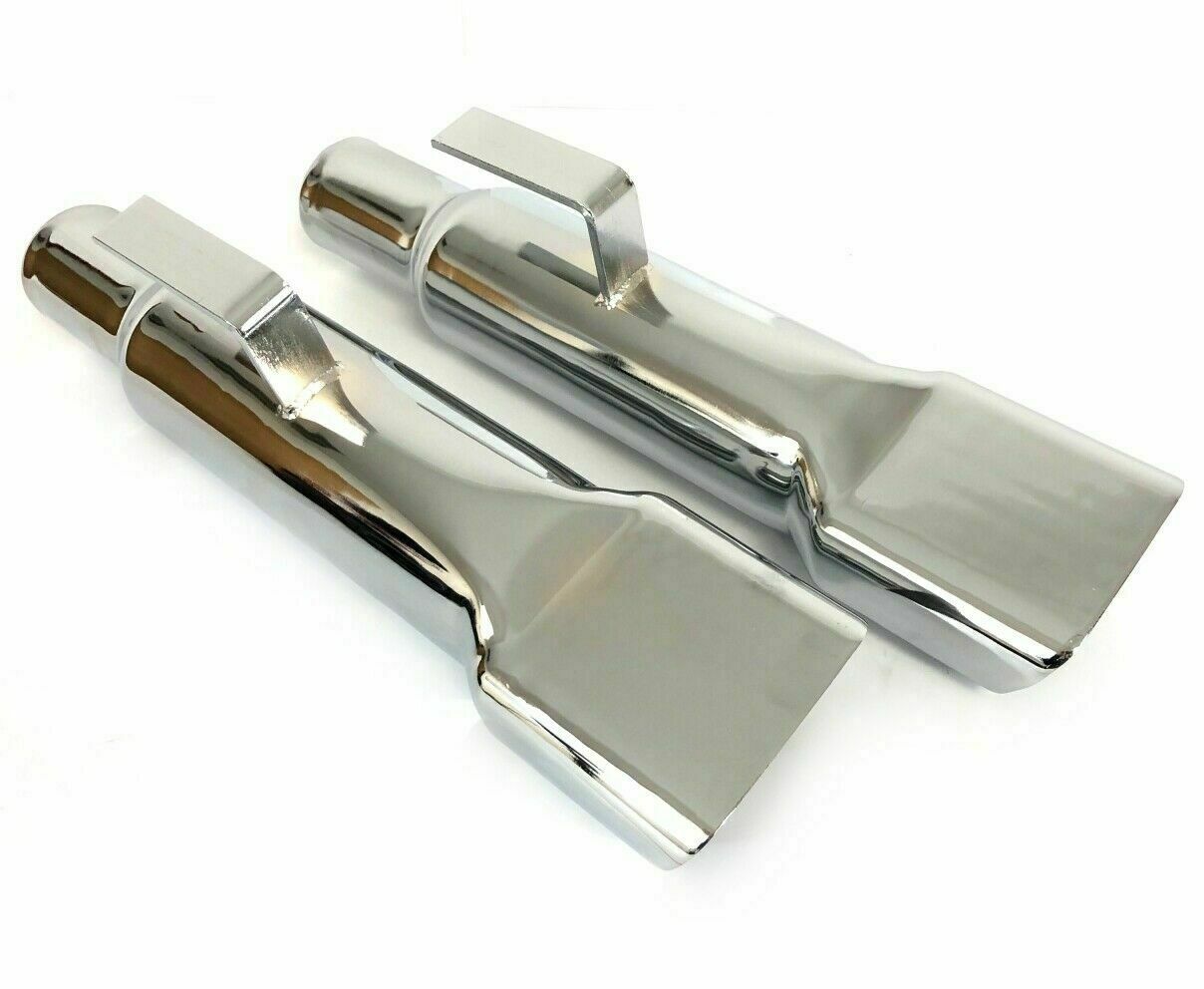 Fits 1968-70 Mopar Super Bee Coronet R/T Chrome Exhaust Tips Extensions -Correct