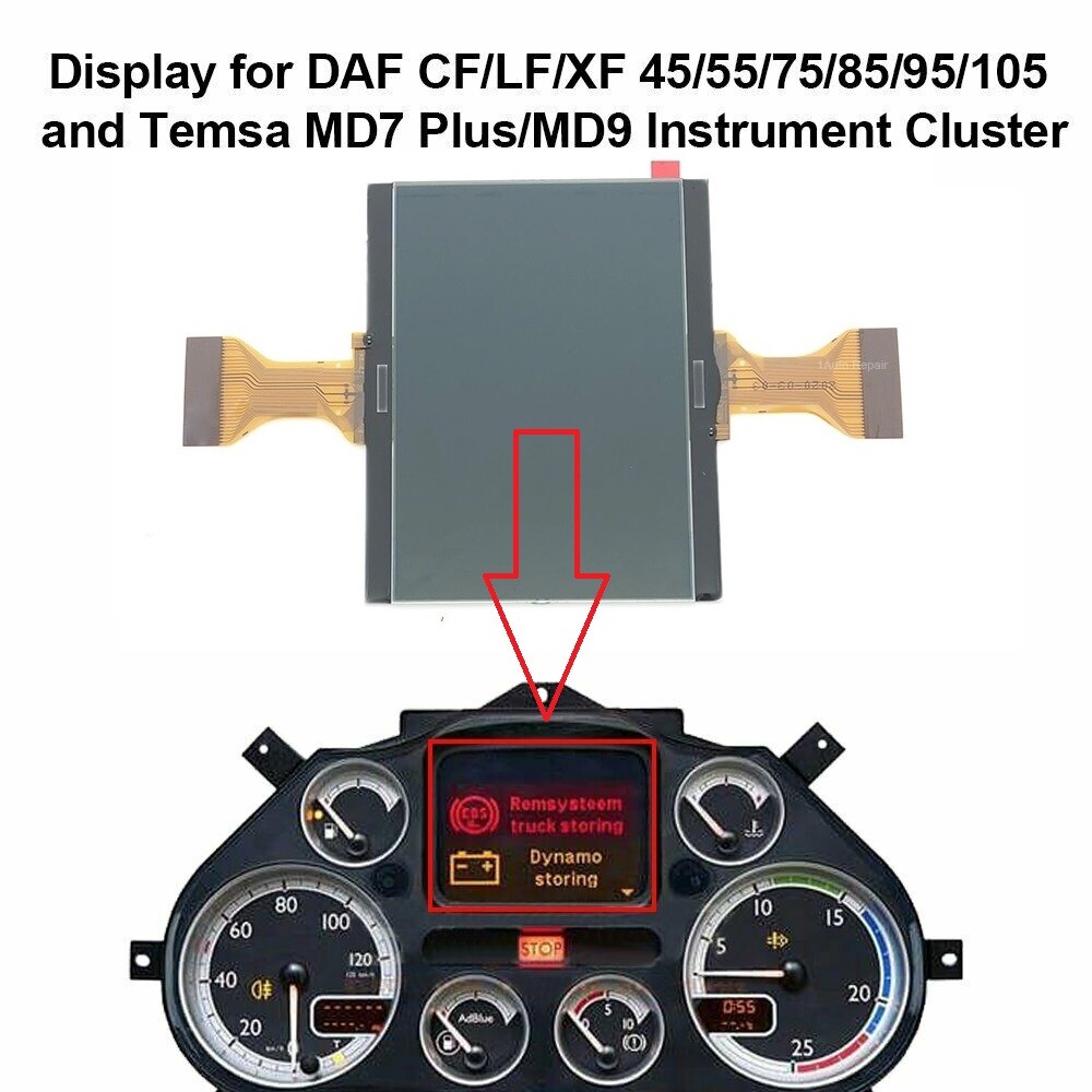 TRP LCD DISPLAY REPLACEMENT FOR DAF TRUCK LCD DISPLAY LF CF XF FAST Shiping