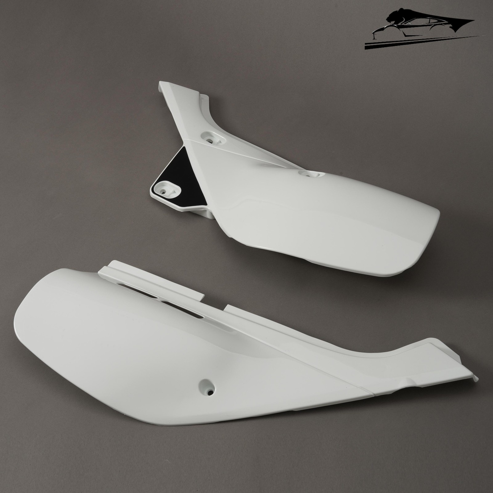 White Side Cover Panel Side Fairing Left+Right Fit For 93-21 Honda XR650L