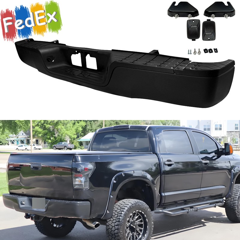 #TO1103115 Rear Step Bumper Assembly Black Steel Fit For Toyota Tundra 2007-2013