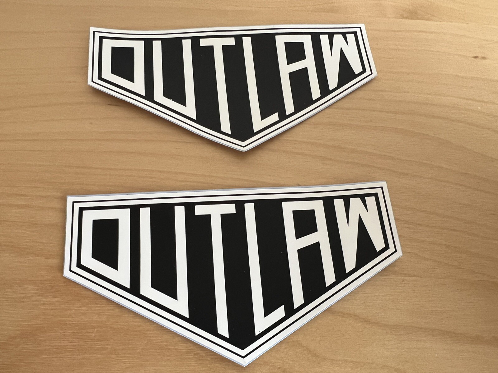 PORSCHE 550 356 911 Outlaw Racing Sticker Decal PAIR PORSCHE 550 356 911 Outlaw Racing Sticker Decal PAIR