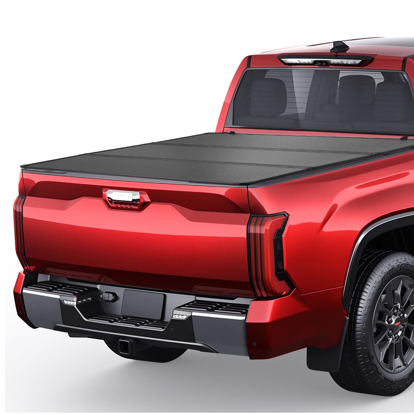 Hard Tri-Fold Tonneau Cover Low Profile Fits 2022-2025 Toyota Tundra 3.4L 5.5FT Hard Tri-Fold Tonneau Cover Low Profile Fits 2022-2025 Toyota Tundra 3.4L 5.5FT