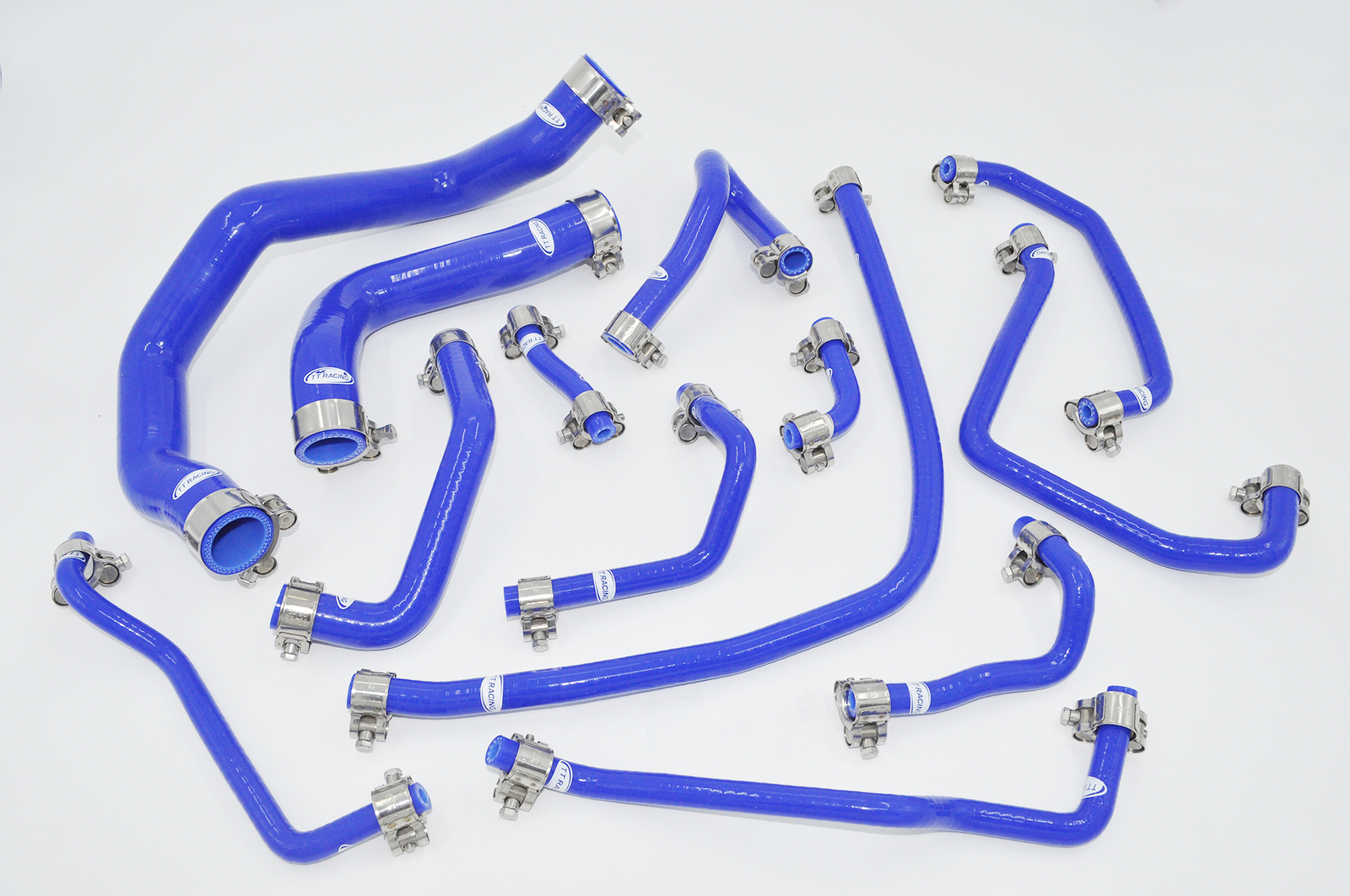 Silicone Coolant/Breather Hose fit Mazda Mx5 1.8 MK2 NB Radiator '98-'05 Blue