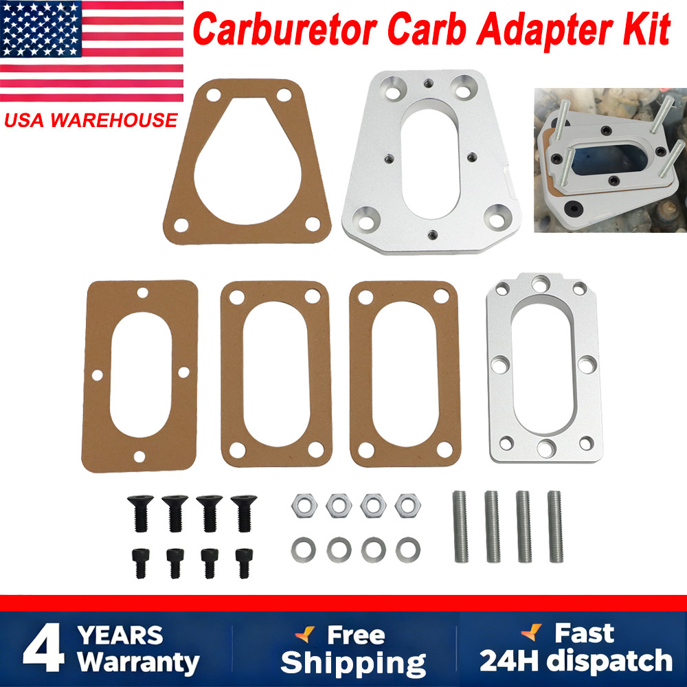 For 1986-89 Nissan D21 TBI Pickup w/ Z24i TBI engine DGS Carb Adapter Aluminium
