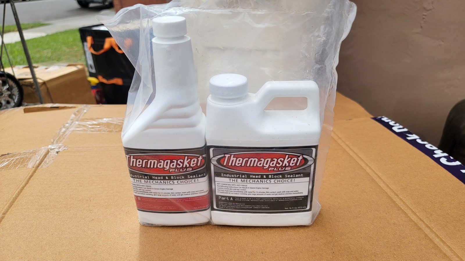 Thermagasket Blown Head Gasket Repair Kit Repair all Gas & Diesel Engines Thermagasket Blown Head Gasket Repair Kit Repair all Gas & Diesel Engines