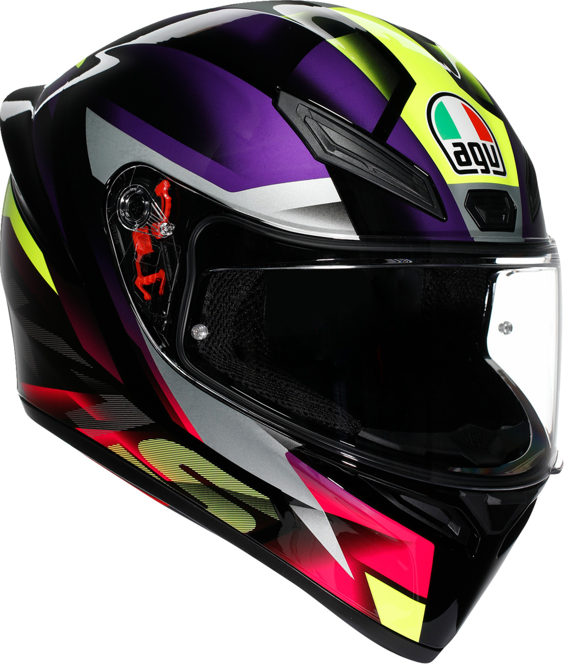 AGV - K1 S Helmet Fastlap Black/Purple/Pink Large | 2118394018065L