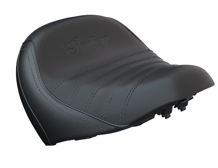 Indian Motorcycle Black Rider Comfort+ Solo Seat for 2018-2024 Scout Models