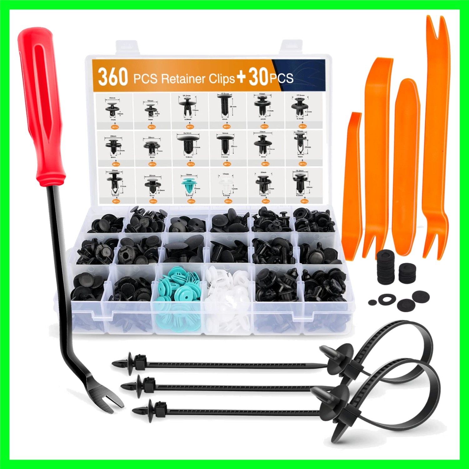 Versatile 360pcs Push Rivets & Remover for Benz, Toyota, Honda - Quality Versatile 360pcs Push Rivets & Remover for Benz, Toyota, Honda - Quality