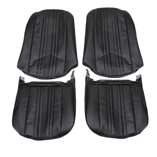 PUI Interiors 69XS10U 69-71 Fits Chevrolet Nova Front Seat Cover Black