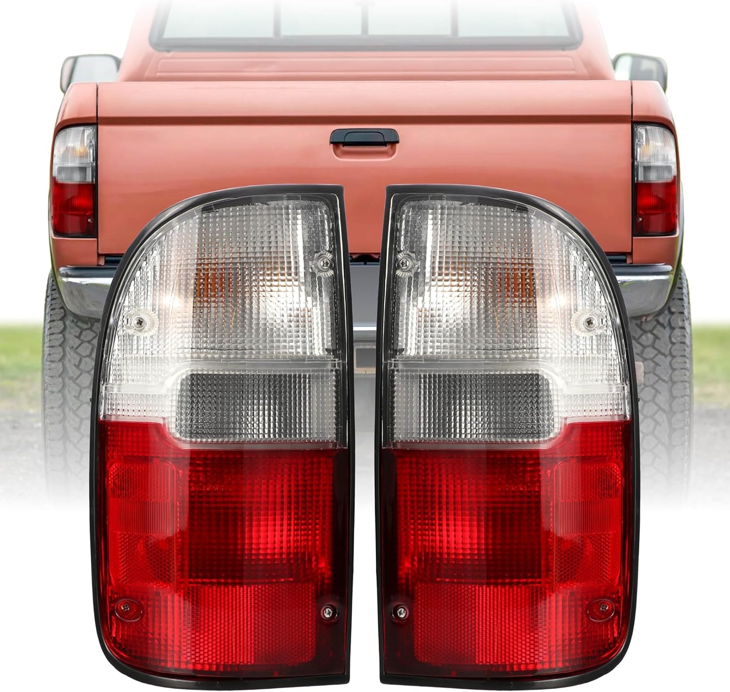 USR 95-00 Taco PickUp Tail Tacoma OE Frosted Lens Red/Clear Light USR 95-00 Taco PickUp Tail Tacoma OE Frosted Lens Red/Clear Light