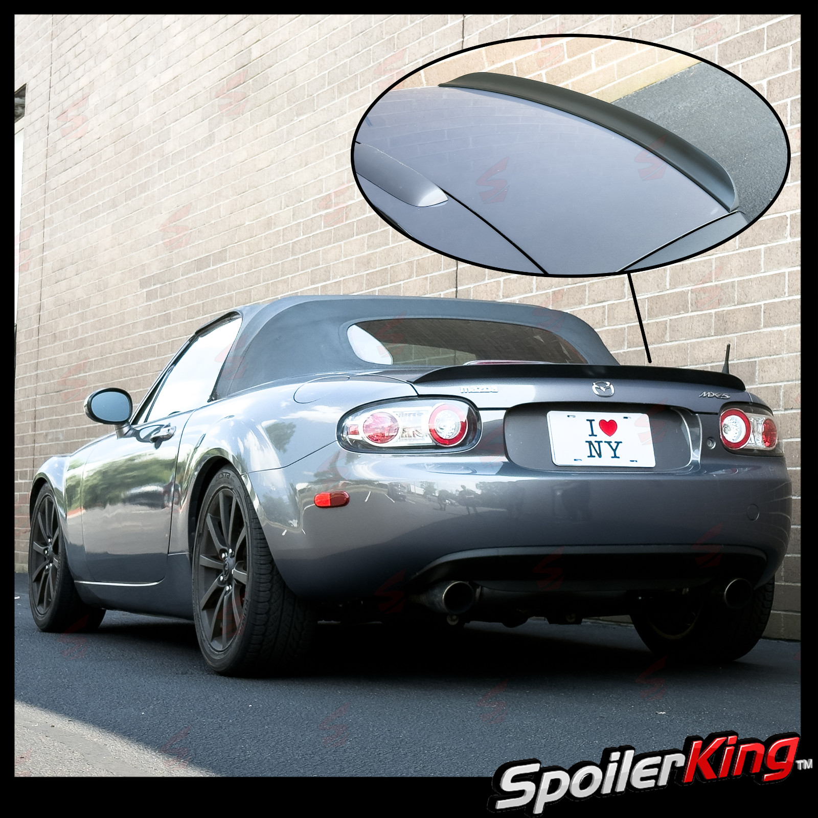 Duckbill Trunk Spoiler Fits Mazda MX-5 Miata NC Soft Top Version 2006-2015 284G