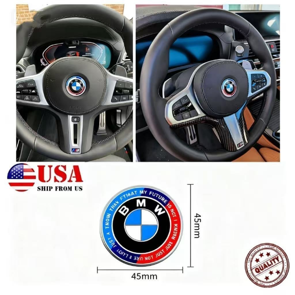 NEW 45MM Special Edition Steering Wheel Emblem Fit K/50th BMW Most Models