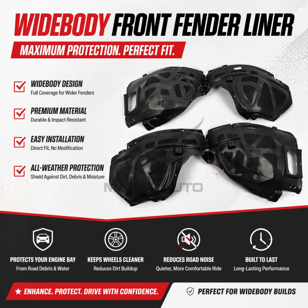 Pair Fender Liner For Dodge Charger 2020-2023 Front Inner Widebody