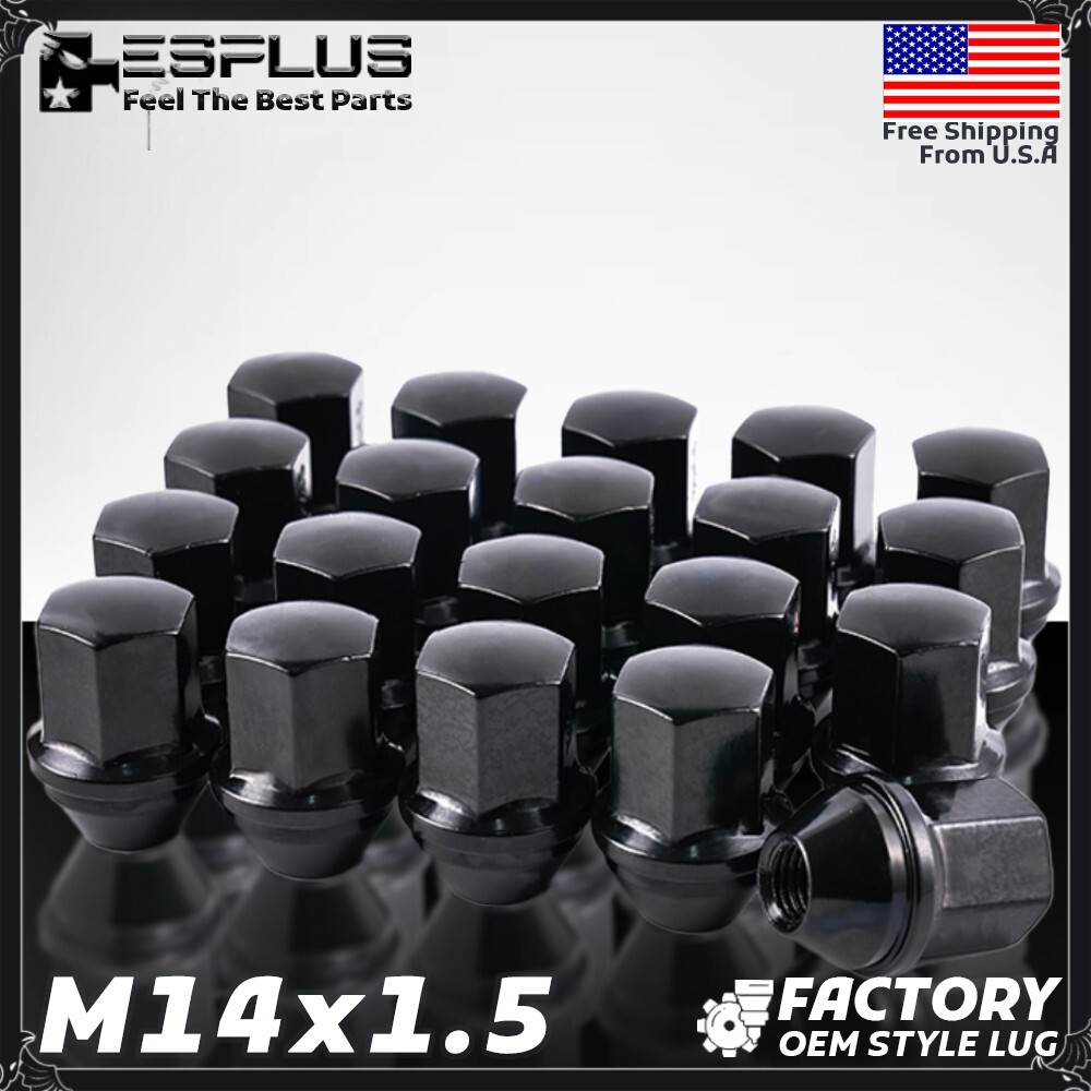 20 Pc Dodge OEM Lug Nut Black M14x1.5 7/8\
