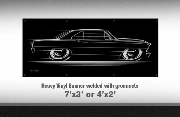 BIG BANNNER Chevy Nova 1966 1967 Chevrolet Chevy II SS 66 67 sign poster