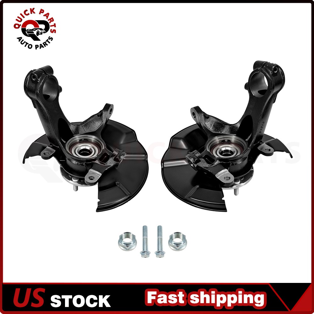 Pair Wheel Bearing & Hub Assembly 5 Wheel Studs for 2018 - 2022 Honda Accord FWD