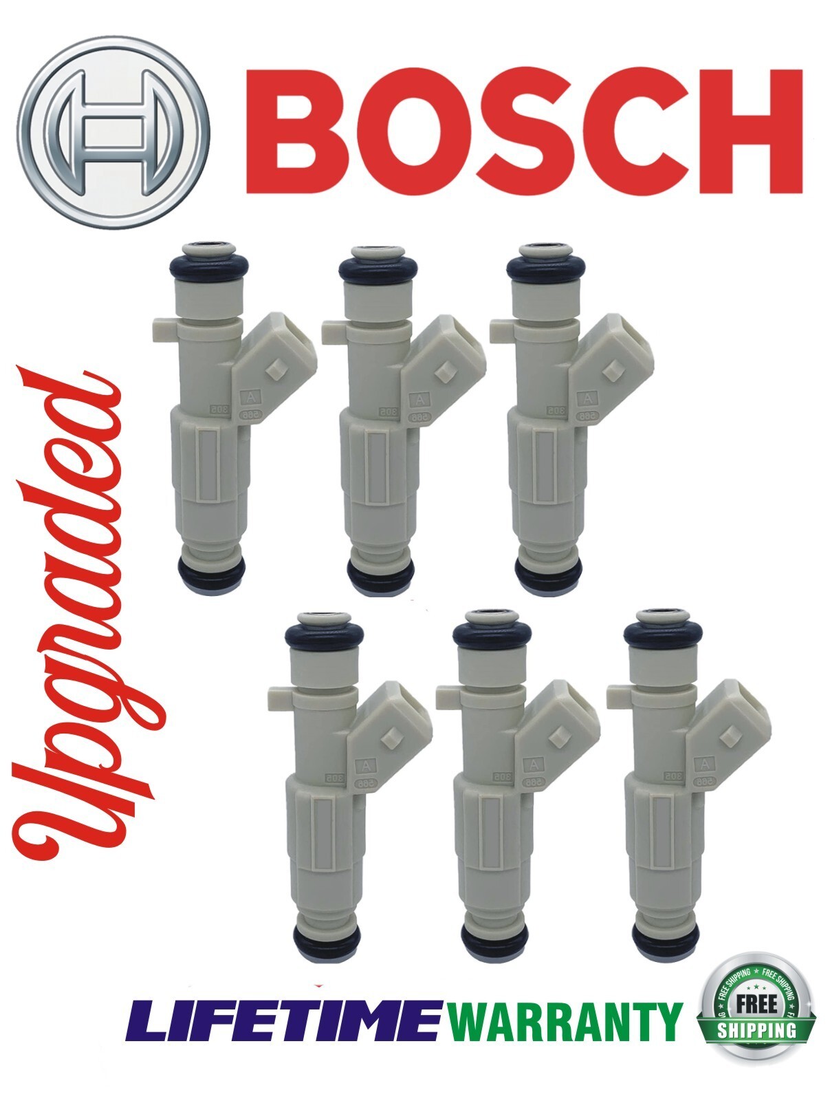 NEW UPGRADED OEM Bosch 4 HOLE IVgen x6 Fuel Injectors for 88-91 Buick Oldsmobile