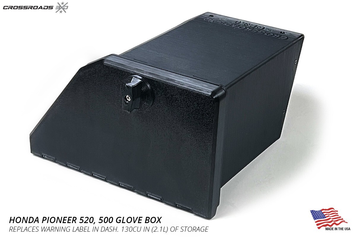 Honda Pioneer 500 520 Glove Box Storage USA Made Original Design V3