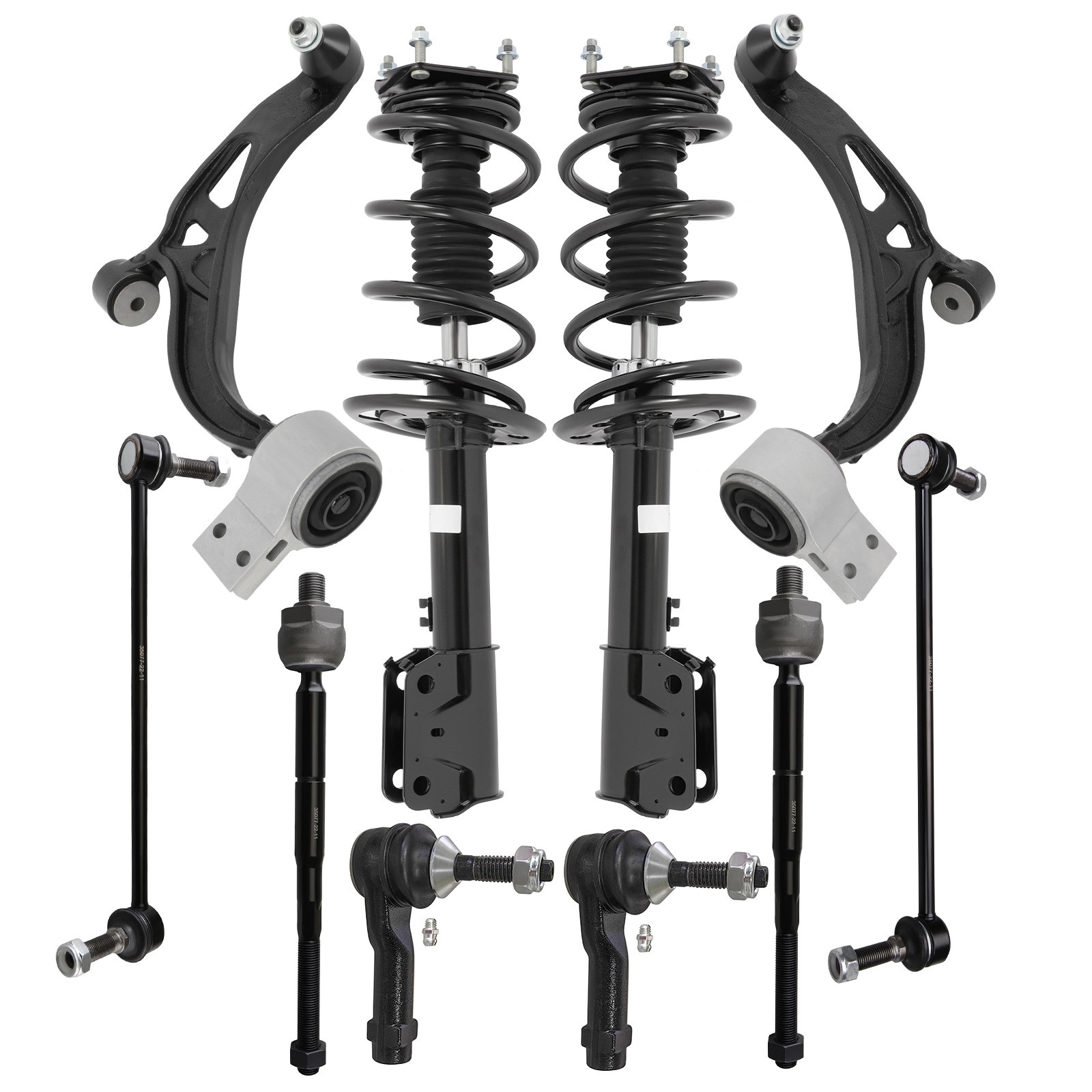10Pcs Front Struts Control Arm Sway Bar Suspension Kit For 2011-13 Ford Explorer