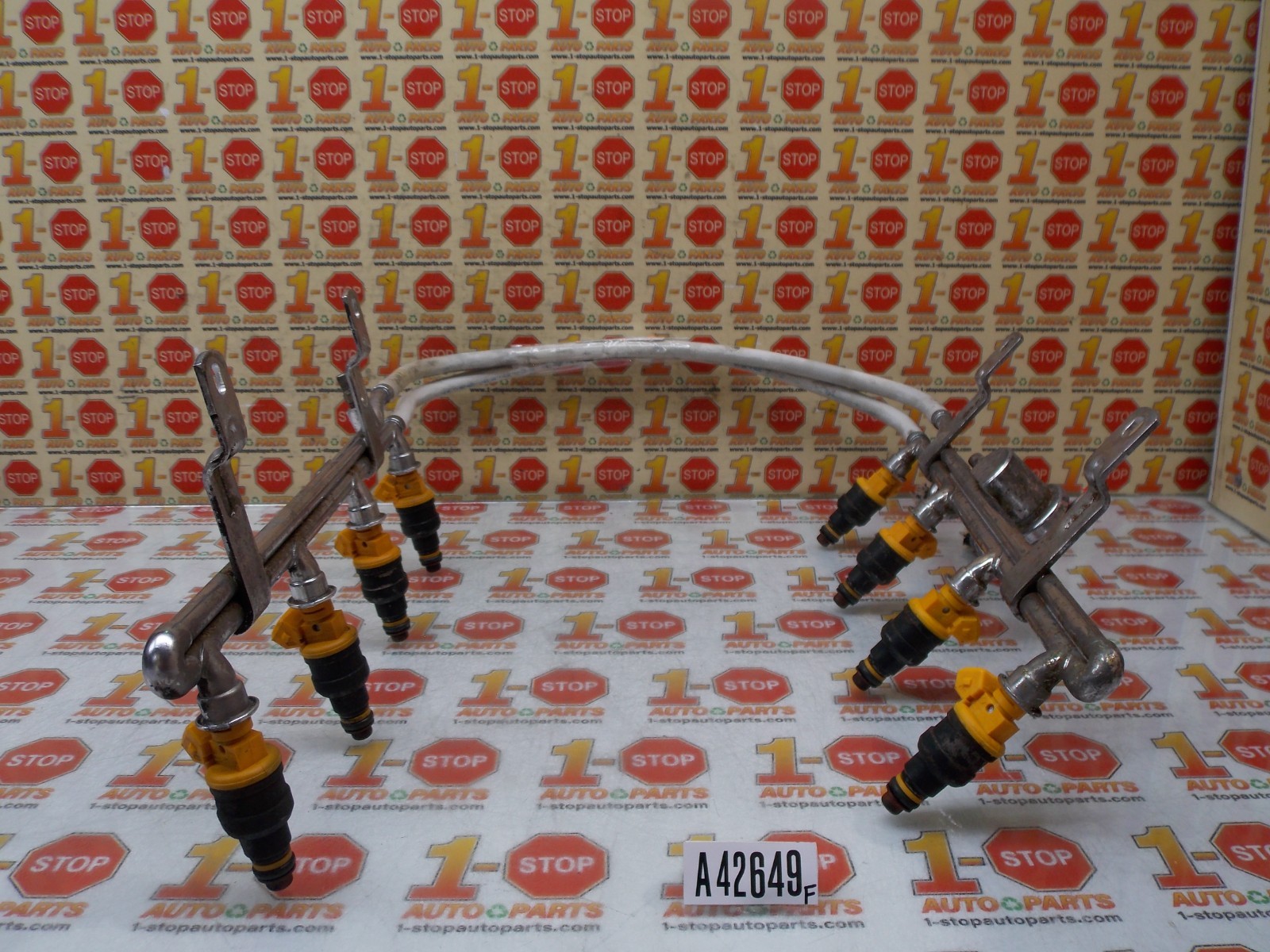 1985-2003 FORD F-150 FUEL RAIL W/ INJECTOR SET F0TZ9F593DA OEM 1985-2003 FORD F-150 FUEL RAIL W/ INJECTOR SET F0TZ9F593DA OEM